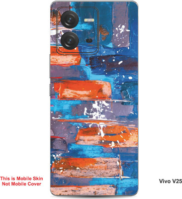 VYBE The Smart Choice Vivo V25 Art Embossed Mobile Skin(Picton Blue 4)