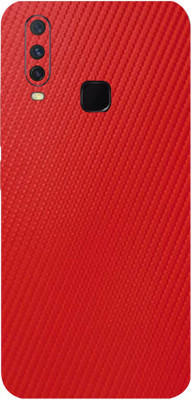 TJ CREATION VIVO Y17, vivo y17, Vivo Y17 Mobile Skin(Ultra Super Red Carbon Fiber Skin With High Matte Finish.)