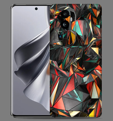 WeCre8 Skin's Oppo Reno 10 pro Plus 5g Mobile Skin(polygon-red Mobile Skin)