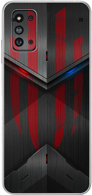 FCS Samsung Galaxy F52 5G Printed Back skin Mobile Skin(Red Magic Texture Skin)