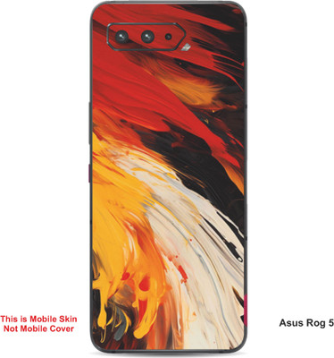 VYBE The Smart Choice Asus Rog 5 Art Embossed Mobile Skin(Indian Yellow 1)