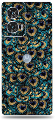 Mclaxa Moto Edge 50 Fusion Mobile Skin(Peacock Feather)