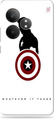SkinoMania Realme GT 6T Mobile Skin(Captain America B&W)