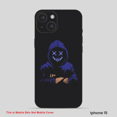VYBE The Smart Choice iPhone 15 Horror Mobile Skin(Dark Slate Blue 8)