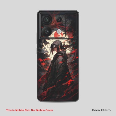 VYBE The Smart Choice Poco X6 Pro Naruto Mobile Skin Mobile Skin(Orangy Red B24)