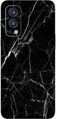 Vcare GadGets One Plus Nord 2 5G Black White Marble Mobile Skin(Multicolor)