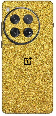 Vcare GadGets Glitter Gold OnePlus 12 5G With Logo Mobile Skin(Glitter Gold)