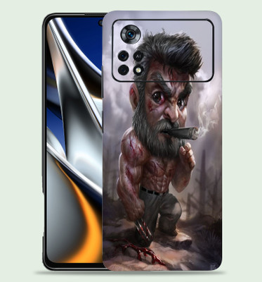 Skinex Poco X4 Pro 5g Mobile Skin(Blue-Aqua With Full Cut)