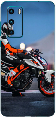 FCS Huawei P40 4G Printed Back skin Mobile Skin(Bike)