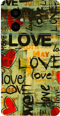 LAMHA Poco M4 5G, poco m4 5g Mobile Skin(Ultra Love Text With High Matte Finish.)
