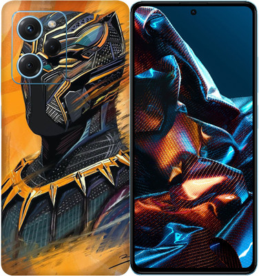 SkinoMania POCO X5 Pro 5G Mobile Skin(Multicolor Golden-Panther)