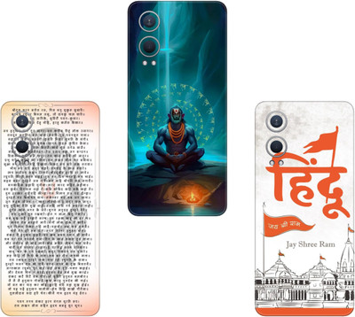 SKINADDA REALME 12 PLUS 5G COMBO(PACK OF 3)Camera&Back Protector Premium Vinyl Mobile Skin(Multicolor)