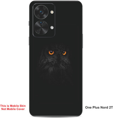 VYBE The Smart Choice One Plus Nord 2T Owl Embossed Mobile Skin(Charcoal Black 35)