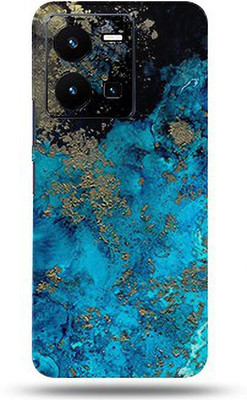 Mclaxa Blue Aqua For Vivo Y35 4g Back Skin, Blue Aqua, Vivo Y35 4G Mobile Skin(Blue Aqua Matte Finish Skin With Super Matte Finish)