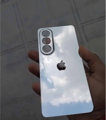 TWUAOP OPPO K12X 5G MOBILE SKIN ACRYLIC SHEET MIRROR BACK PANNEL APPLE Mobile Skin(Silver)