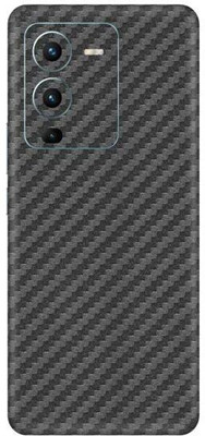 Vcare GadGets V25 Pro Mobile Skin(Fiber Carbon Gun Metal)