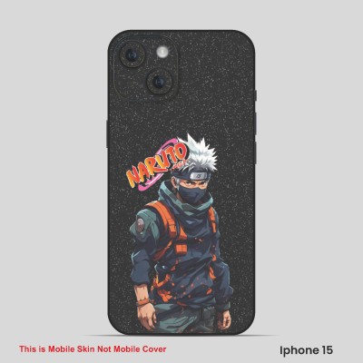 VYBE The Smart Choice iPhone 15 Naruto Embossed Mobile Skin(Brown Sugar 18)