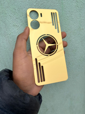 TWROP VIVO T2X 5G ACRYLIC MIRROR BACK PANNEL MERO STAR Mobile Skin(Gold)