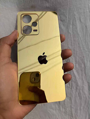 MOKPLZ REDMI NOTE 12 PRO 5G BACK PANNEL MIRROR ACRYLIC SHEET Mobile Skin(GOLDEN)