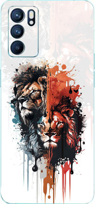 AsSkin Oppo Reno 6 Mobile Skin(Colorfull Loin Skin With Glossy Matte Finish.)