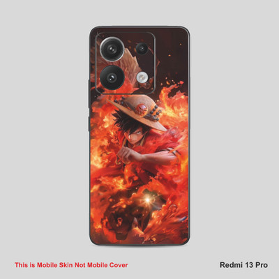 VYBE The Smart Choice Redmi 13 uffy Mobile Skin Mobile Skin(Orangy Red A18)