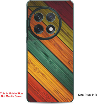 VYBE The Smart Choice One Plus 11R Art Embossed Mobile Skin(Desert Storm A12)