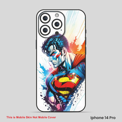 VYBE The Smart Choice iPhone 14 Pro Super Hero Mobile Skin(Ball Blue, White 7)
