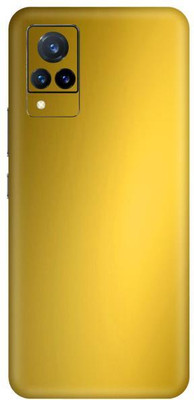 Vcare GadGets Metallic Gold Shining vivo V21 5G Mobile Skin(Metallic Gold Shining)