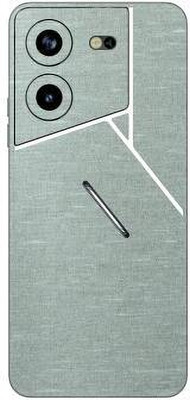 Vcare GadGets Pova 5 Pro (5G) Mobile Skin(Muted Silver)