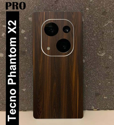 TJ CREATION Tecno Phantom X2 Pro Mobile Skin(Ulltra SuperMahogany Wood Skin With High Matte Finish., Mobile Skin (Back+Side+Camera))