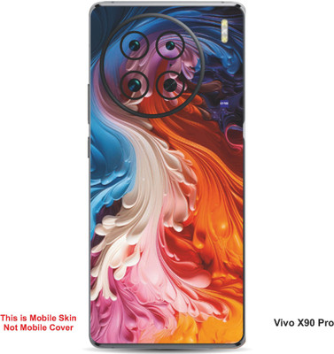 VYBE The Smart Choice Vivo X90 Pro Pattern Embossed Mobile Skin(Pink Rose 17)