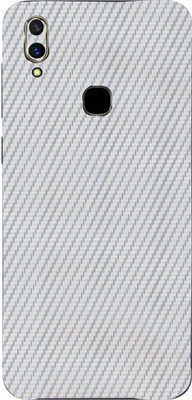 TJ CREATION Vivo y11 Mobile Skin(Ultra Super Silver Carbon Fiber Skin With High Matte Finish., Mobile Skin (Back+Side+Camera))