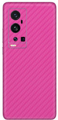 Vcare GadGets Vivo X60 Pro Plus Mobile Skin(Fiber Carbon Pink)