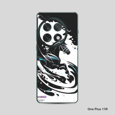 VYBE The Smart Choice One Plus 11R Animal Mobile Skin Mobile Skin(Dusty Grey, Pastel Red 18)
