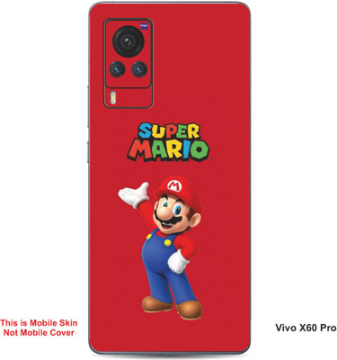 VYBE The Smart Choice Vivo X60 Pro Super Mario Embossed Mobile Skin(Engine Red B19)