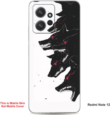 VYBE The Smart Choice Redmi Note 12 Wolf Embossed Mobile Skin(Ceramic White 21)