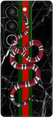 Vcare GadGets Black Marble SNK Pattern Vivo V29 5G Mobile Skin(Multicolor)