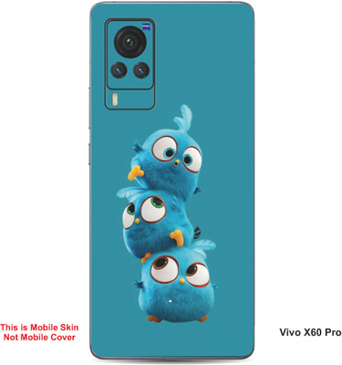 VYBE The Smart Choice Vivo X60 Pro Jay,Jake & Jim Embossed Mobile Skin(Sea Blue B19)