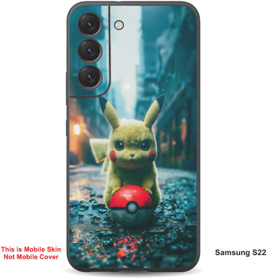 VYBE The Smart Choice Samsung S22 Pikachu Embossed Mobile Skin(Dark Beige 8)