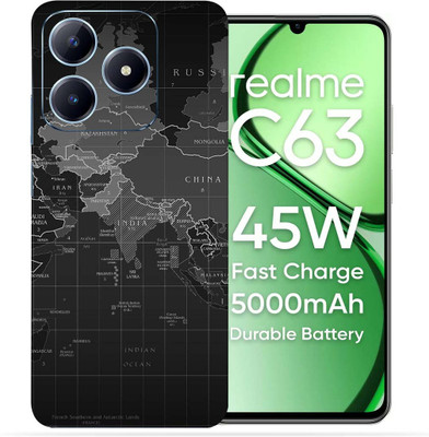 OggyBaba Realme C63 5g Mobile Skin(Global-Map)