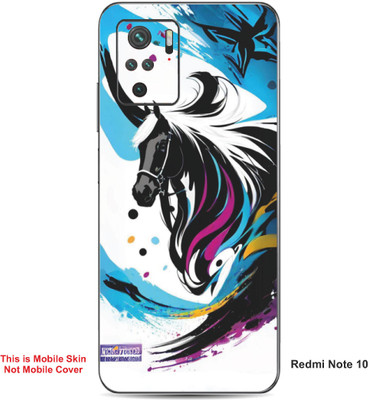 VYBE The Smart Choice Redmi Note 10 Horse Embossed Mobile Skin(Concord 19)