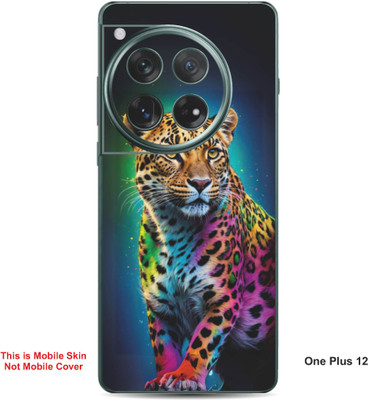 VYBE The Smart Choice One Plus 12 Leopard Embossed Mobile Skin(Dirty Blue 34)