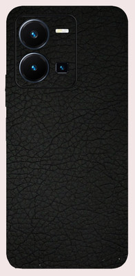 TJ CREATION Vivo Y35 Mobile Skin(Ultra Super Black Leather Skin With High Matte Finish.)
