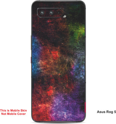 VYBE The Smart Choice Asus Rog 5 Abstract Embossed Mobile Skin(Plum Purple 1)