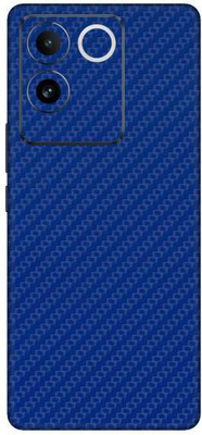 Vcare GadGets Vivo T2 Pro 5G Mobile Skin(Fiber Carbon Blue)