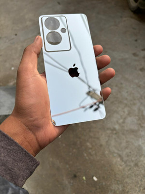 TWUAOP OPPO A79 5G MIRROR BACK PANNEL ACRYLIC SHEET Mobile Skin(Silver)