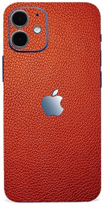 AsSkin Apple iPhone 12 Mini Mobile Skin(Red Leather Skin With High Matte Finish)