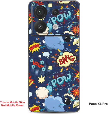 VYBE The Smart Choice Poco X6 Pro Pow Embossed Mobile Skin(Glacier Blue A4)