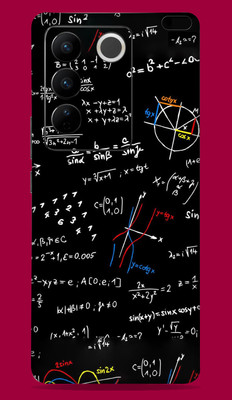 SkinoMania Vivo V27 Pro 5G Mobile Skin(B&W Maths Pattern)