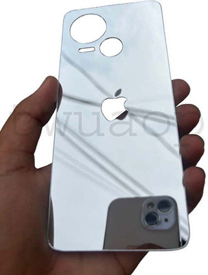 TWUAOP TECNO SPARK 10 5G MOBILE SKIN ACRYLIC SHEET MIRROR BACK PANNEL APPLE Mobile Skin(Silver)